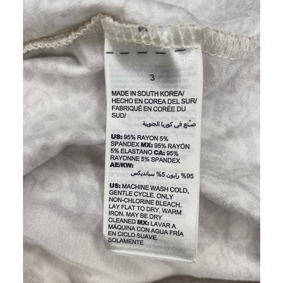 Chicos Blouse Womens Size 3 US 16 Blue & Cream Career Office Pullover Shirt Top - Picture 4 of 9